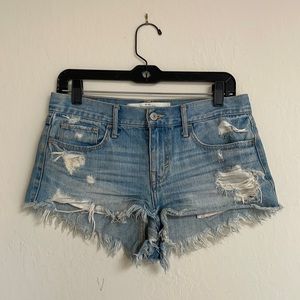 A&F cut-off jean shorts